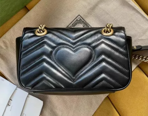 马蒙双G女包mini爱心22马鞍26高版m...