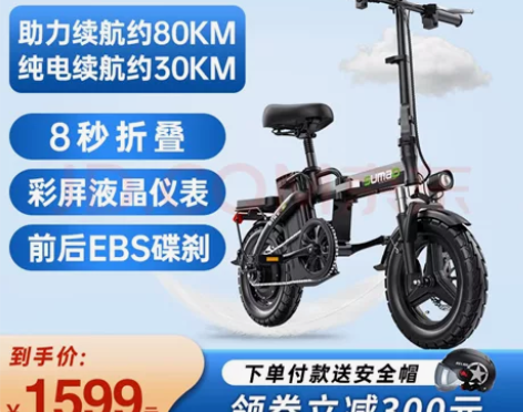 折叠电动车 买来玩玩,骑了200公里左右吧...