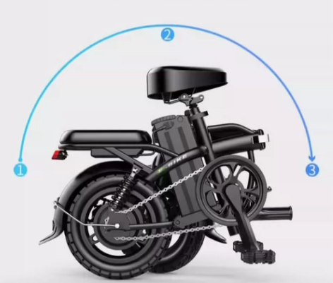 德国名顶折叠小型代驾电动自行车，锂电池续航...