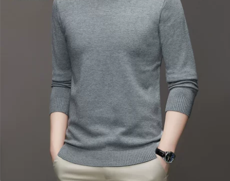 啄木鸟男士羊毛衫毛衣春秋季新款圆领休闲百搭...