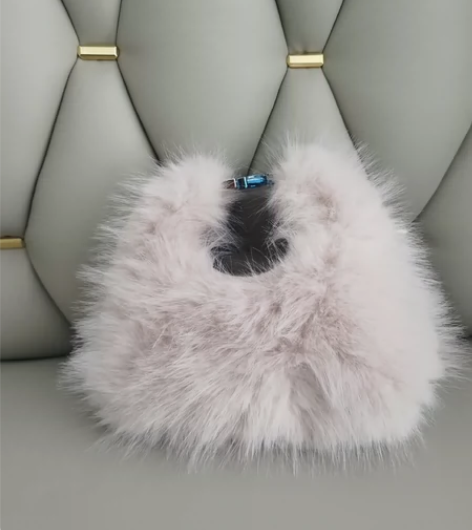 今年流行毛毛包包女2023新款爆款软糯时髦...