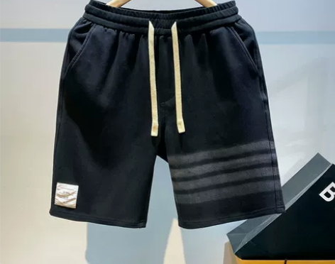 重磅运动卫裤男夏季宽松外穿纯棉休闲五分裤潮...