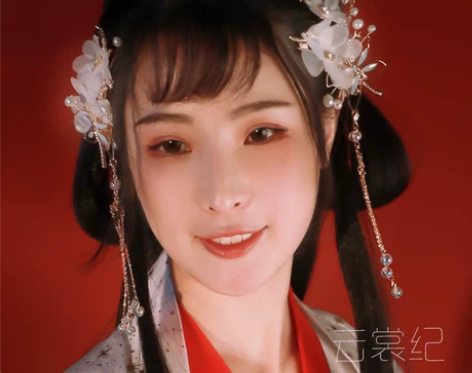 【东月棠】雪姬 精致百搭仙气流苏蝴蝶汉服古...