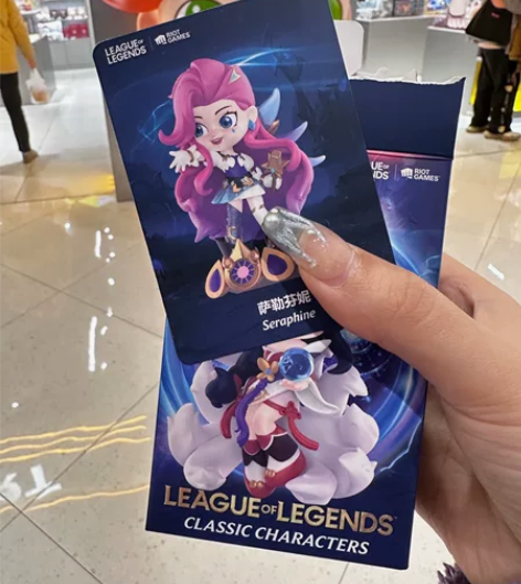 泡泡玛特英雄联盟LOL盲盒 萨勒芬妮Q版手...