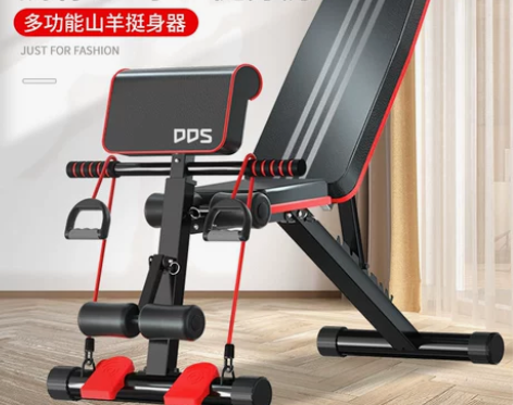 哑铃凳仰卧起坐辅助器健身器材家用腹肌多功能...