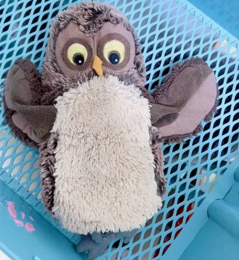 包邮 IKEA宜家绝版猫头鹰毛绒玩具 手偶...