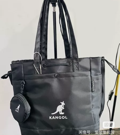 袋鼠中号托特包男女上课通勤包防水单肩包时尚...