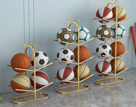 简易篮球收纳架足球排球收纳筐家用客厅室内儿...