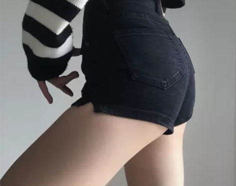 【包邮】欧美复古高腰蜜桃臀性感小开叉包臀显...