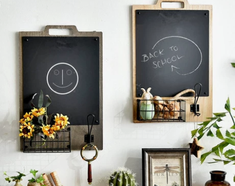 ins北欧墙面收纳花篮复古黑板壁挂装饰品创...