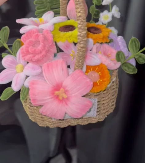 扭扭棒花篮定制 接定制,不接急单,春节前暂...