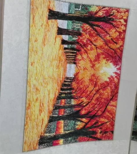 手工刺绣风景画 感兴趣的话点“我想要”和我...