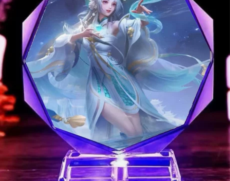 王者荣耀女英雄发光摆件手办西施小乔貂蝉瑶小...