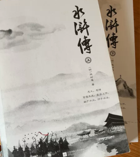 水浒传(上下)买回来没看过 全新无瑕疵 家...