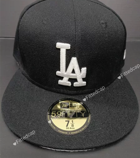 全新实拍 黑色洛杉矶道奇LA全封闭帽子 经...