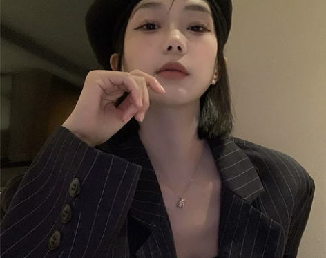 黑色贝雷帽女秋冬季日系大头围蓓蕾帽ins网...