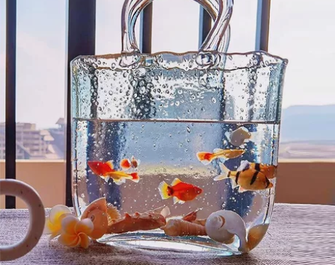 花店处理创意玻璃花瓶透明水养客厅摆件鲜花插...