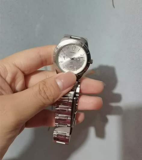 正品卡西欧手表CASIO三眼防水指针女式手...