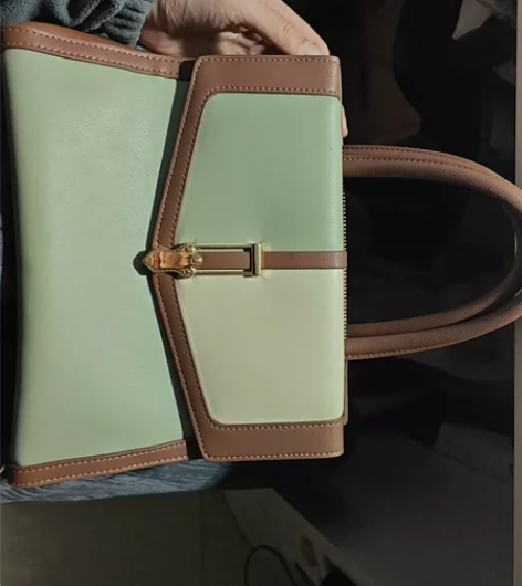 女包新款复古牛皮包小众百搭通勤手提包韩版简...