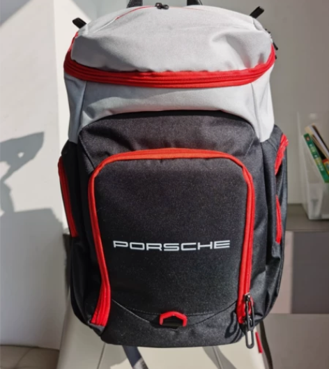 保时捷黑白色双拼运动背包旅行包足球训练包篮...