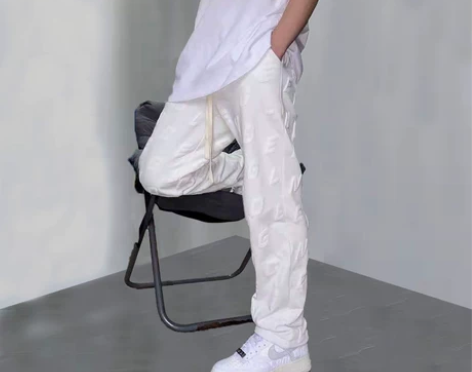 休闲卫裤男运动裤子春秋潮牌ins直筒宽松高...