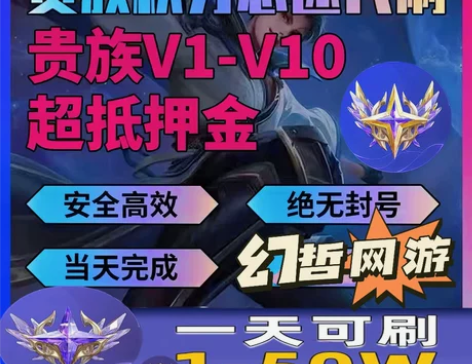 贵族V1-V10王者荣耀贵族积分刷V8V1...
