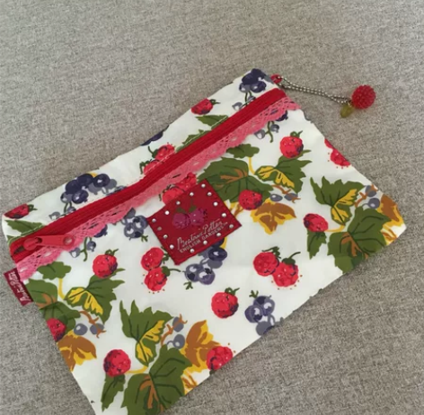 水果集合树莓蓝莓手拿包 收纳包日单出口日单...