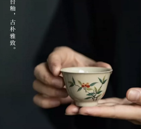 全新手绘品茗杯主人杯茶杯单杯陶瓷，景德镇功...