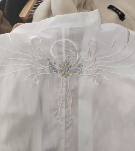 十三余小豆蔻儿与月知半臂汉服对襟绣花上襦短...