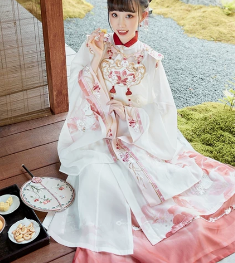 十三余小豆蔻儿[粽子猫咪]立领斜襟长衫吊带...