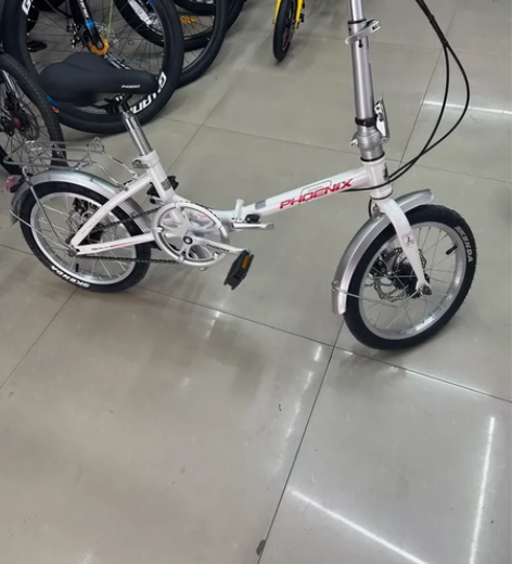 凤凰折叠车 样品几乎全新,成人款 车架质保...