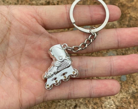 创意轮滑鞋钥匙扣溜冰鞋钥匙链学生社团纪念品...