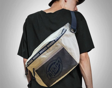 Dickies潮牌斜挎包男士腰包王一博同款...