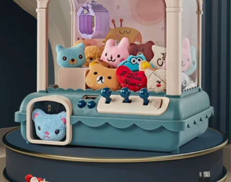 【年货价】儿童抓娃娃机小型家用迷你夹公仔机...