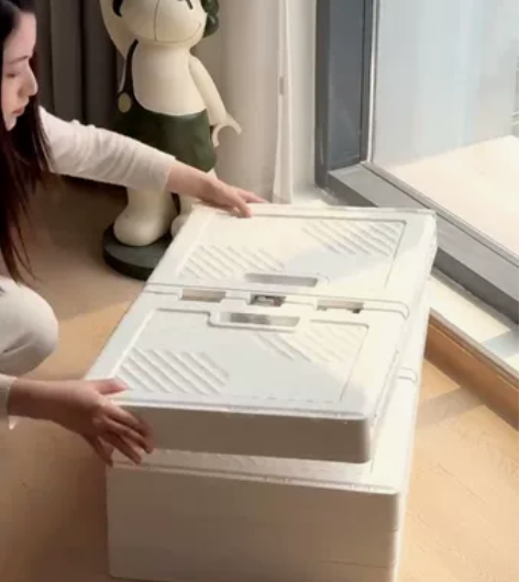 五折处理折叠收纳箱加厚收纳双开门收纳箱免安...