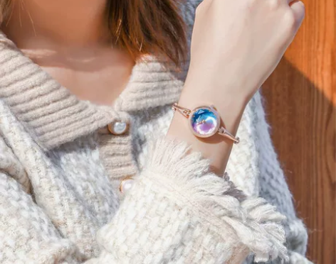 kimio渐变色时尚手表女学生韩版简约in...