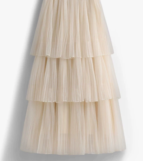 秋季百搭网纱半身裙仙女显瘦三层蛋糕纱裙中长...