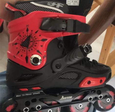 成人轮滑鞋，37码，全新 ，没时间去学 感...