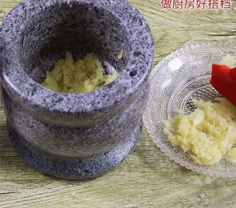 【出口德国】石头蒜臼子捣蒜器蒜蓉蒜泥器捣碎...