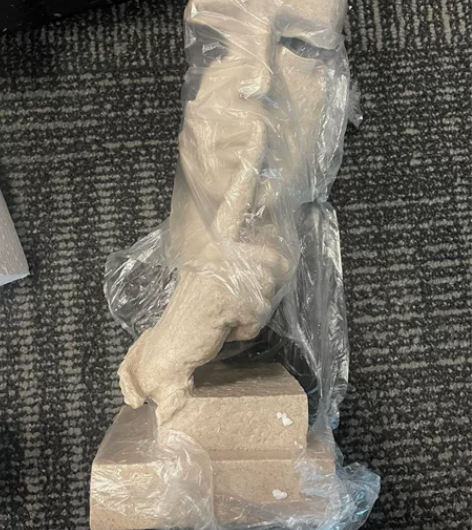 沉默是金 - 简约现代创意沉默是金工艺品摆...