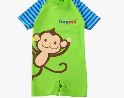 ?【520价】hugmii儿童泳衣连体男童...