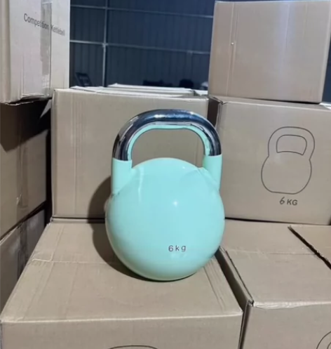 竞技传统壶铃家用深蹲练臀收腹摇摆健身提壶准...