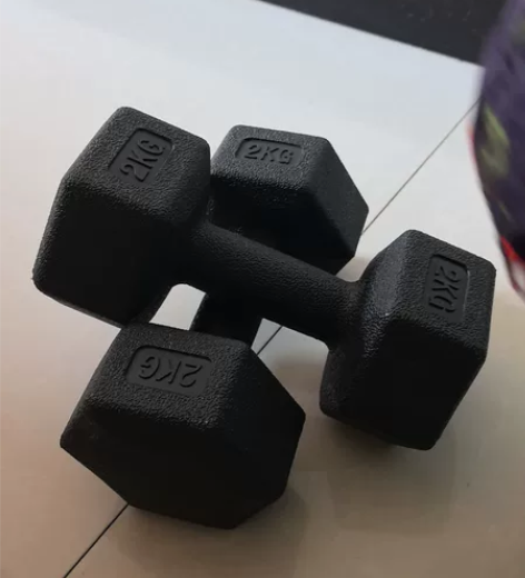 哑铃2Kg×2 无异味全新未使用售出不退不...