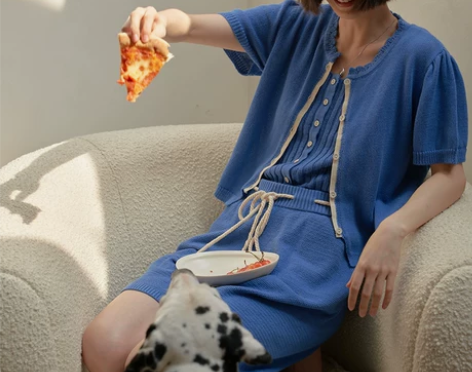 一方二集 复古海盐蓝绿苎麻棉针织吊带背心短...