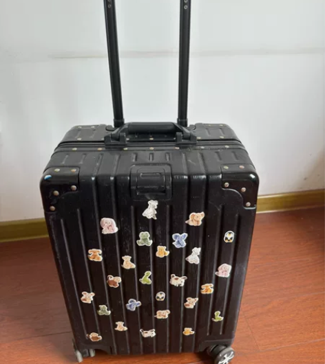 可爱行李箱ins小清新铝框女箱子学生拉杆箱...