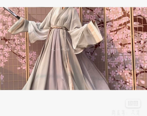 闺梦令原创【月白】情侣汉服晋制交领三件套6...