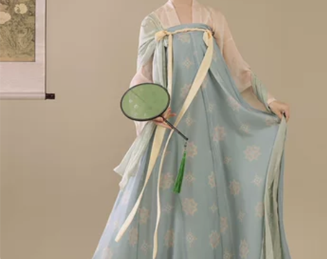 桔屿原创汉服女【长安花】唐制齐胸衫裙薄款复...