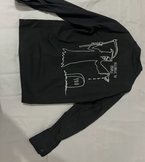 包邮，杰克琼斯 MLMR男 刺绣印花个性长...