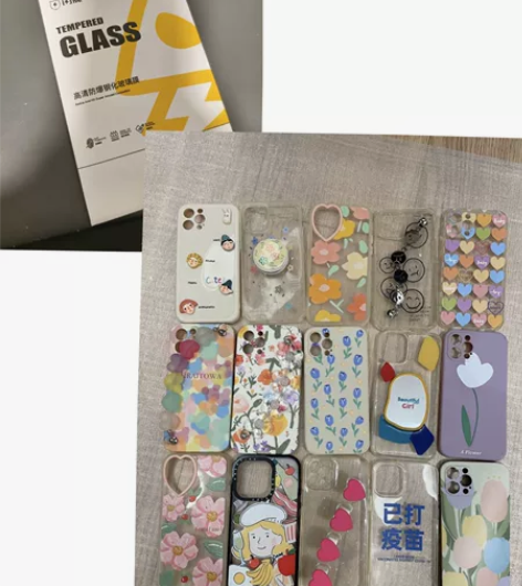 2片闪魔钢化膜【送手机壳】iPhone12...