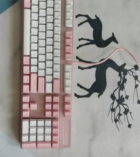 Rapoo 雷柏 V500PRO 粉白拼色...